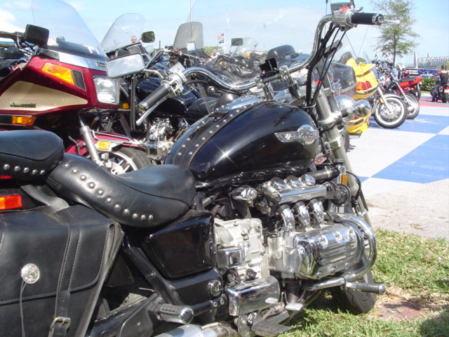 Motorcycle parking at Daytona, Florida