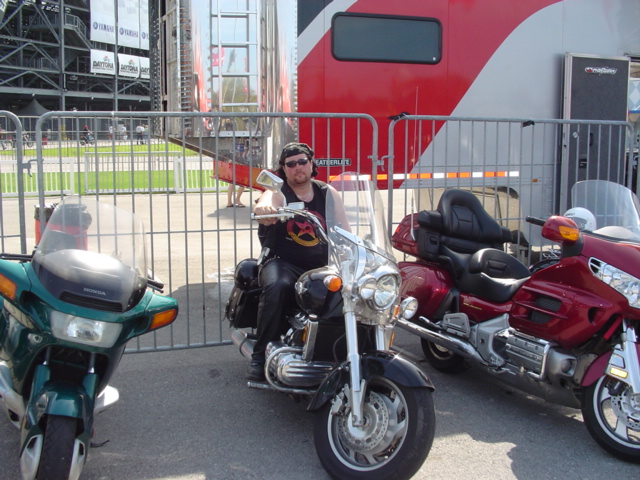 Me parked at the Honda lot! What an honor!