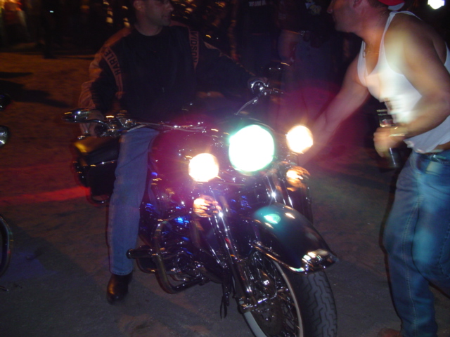 Some Harley guy taking off...